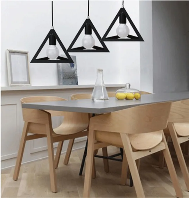 Винтажный подвесной светильник в стиле ретро s лампа металлическая кубическая