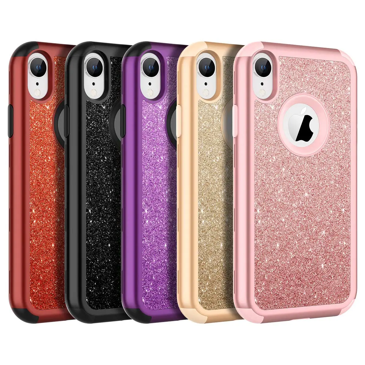 Противоударный защитный чехол для iPhone 8 Plus XR Xs Max X 6 7 роскошный блестящий из