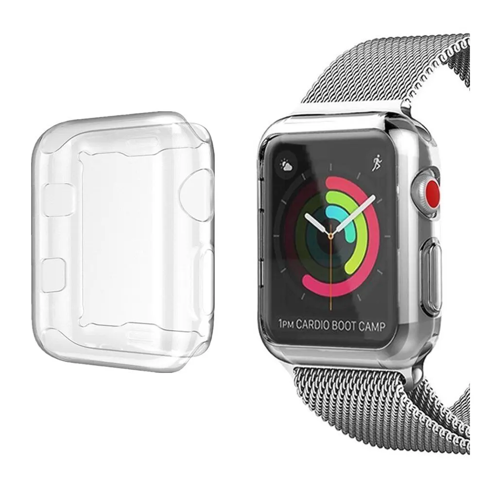 KLFS 360 градусов полное покрытие для Apple Watch серии 1/2/3/4 38 мм/42 мм 40 мм/44 позолоченный