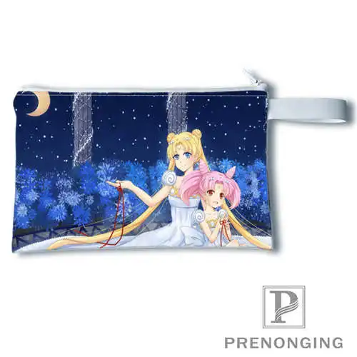 Custom sailor moon @ 2 Кошелек для монет с принтом кошелек на молнии Zero сумочки телефона