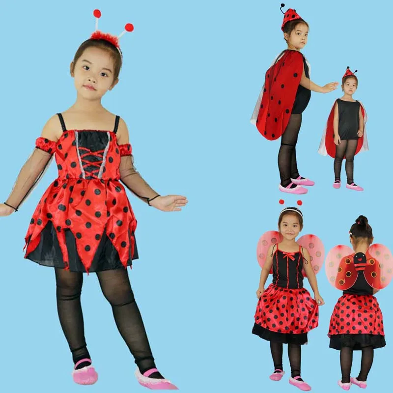 Детская повязка на голову с изображением красной божьей коровки для девочек