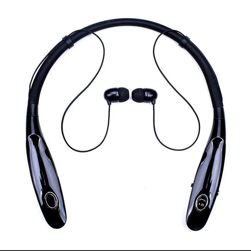 Black Bluetooth-наушники 14 часов рабочего времени, bluetooth-гарнитура для водителя грузовика, беспроводные магнитные наушники с шейным ремешком, шумоподавление - Цвет: Black