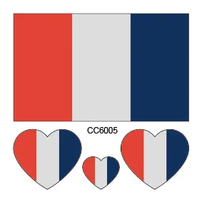Rocooart CCFlags 6X6 см США американская Австралия Бразилия Флаг Германии Временные татуировки стикер боди-арт переводная вода поддельные татуировки - Цвет: CC6005