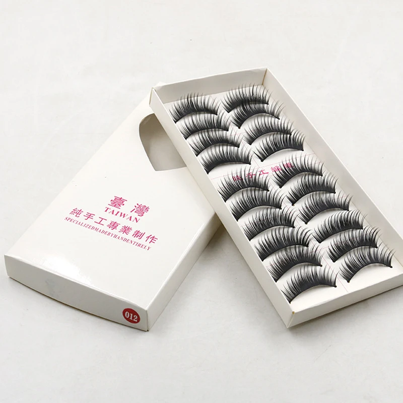 Мода 10 пар 3D натуральный Накладные ресницы Полный полоса ресниц мягкие толстые