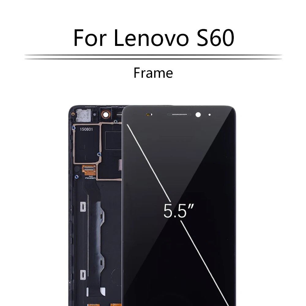 Оригинальный 5 &quotIPS дисплей для Lenovo K3 Note LCD сенсорный экран с рамкой дигитайзер