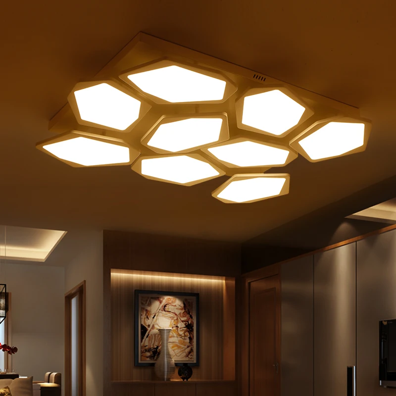 Новые акриловые современные светодиодные потолочные лампы для гостиной спальни