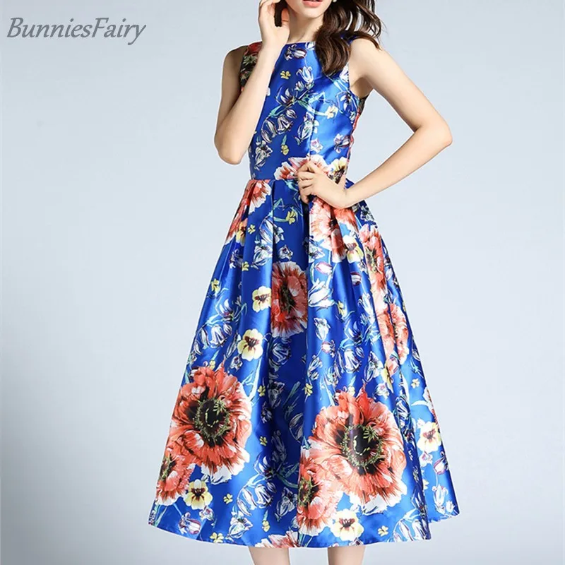 BunniesFairy Осенняя знаменитость стиле Для женщин Винтаж цветок Цветочный принт