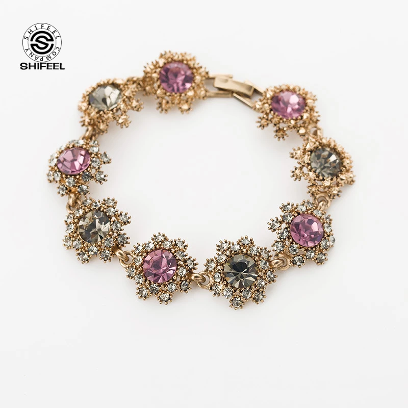 Женский браслет со снежинкой стразами | Украшения и аксессуары