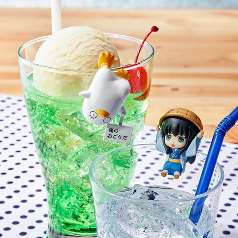 Gintama 8 шт./компл. Gintoki Shinpachi маленькие фигурки Кагура Садахару ПВХ Фигурки игрушки Brinquedos Аниме 4-5 см