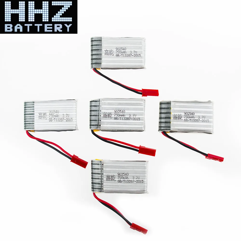 5 шт. аккумуляторы для квадрокоптера 3 7 в 750 мАч|drone battery 3.7v|drone battery1s |