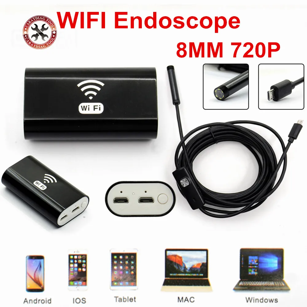 Новые 8 мм беспроводной Wifi эндоскоп камера Android 720P Iphone бороскоп Камера Эндоскоп