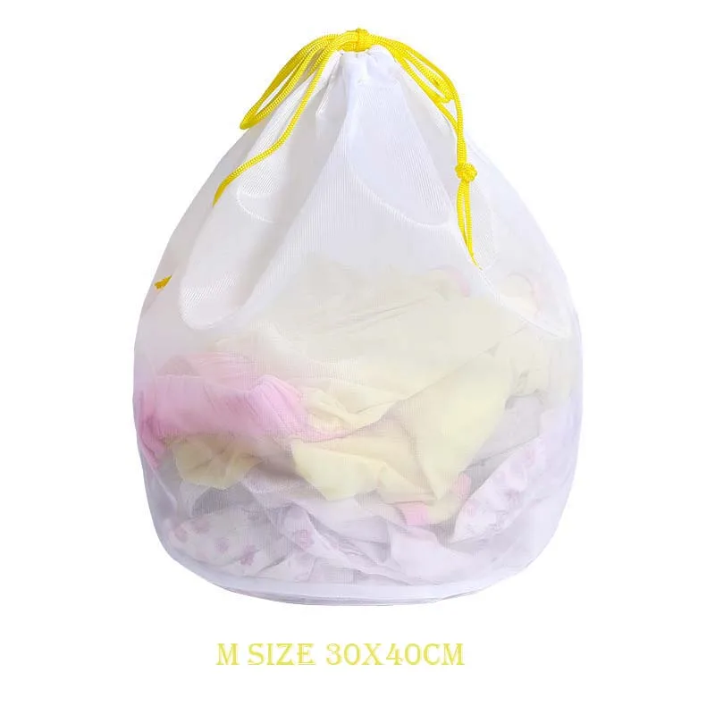30x40cm yellow Полиэстер Zippe стиральный мешок для белья уход за одеждой нижнее белье бюстгальтер носки Нижнее белье стиральная машина многоразмерный домашний протектор для хранения - Цвет: 30x40cm yellow