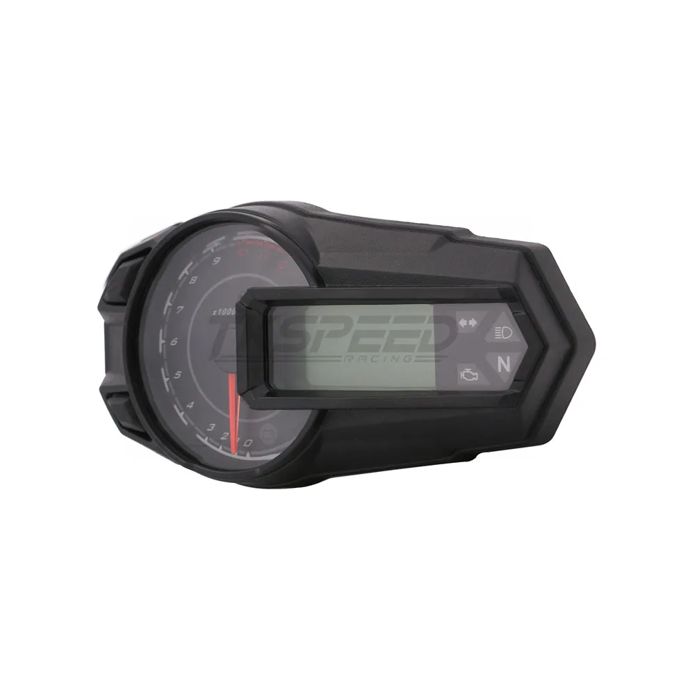 only speedometer Светодиодный спидометр для мотоцикла с подсветкой, одометр, тахометр Kmh, Универсальный датчик спидометра для мотоцикла 12000RPH - Цвет: only speedometer