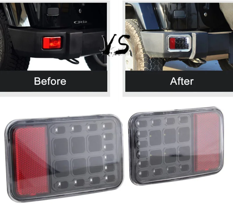 1 пара светодиодный задний фонарь бампер светильник парковки обратный тормозной