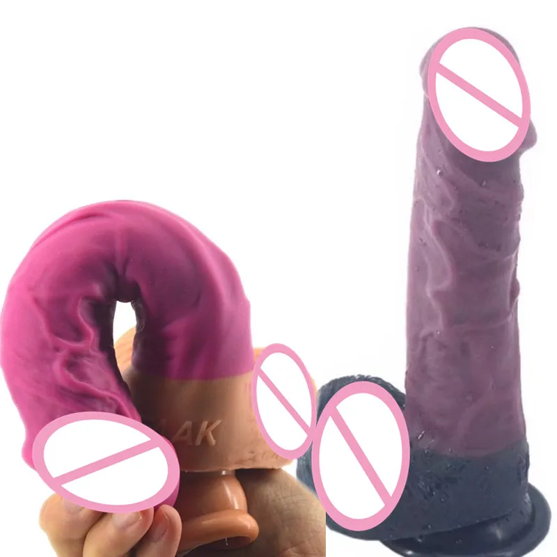 Новый большой фаллоимитатор Искусственный Пенис с присоской мужской гибкий