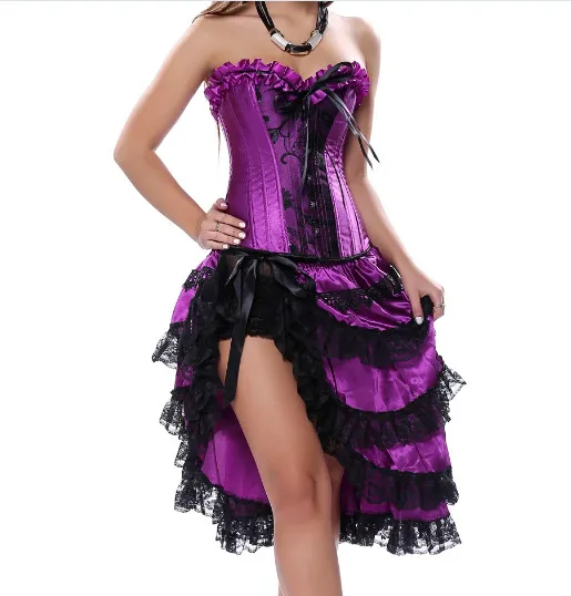 Соблазнительный атласный карнавальный корсет популярное платье танцор дворца