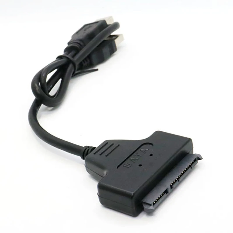 USB 2.0 To SATA 22 Pin 7+15 Pin  Adapter Cable for 2.5" inch Hard Disk Drive HD images - 6