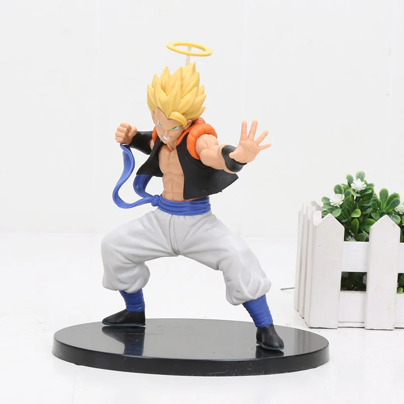 2777 15cm bag Dragon ball Z Супер saiyan gogeta синие волосы dragon ball ПВХ фигурка Коллекция Модель игрушки - Цвет: 2777 15cm bag