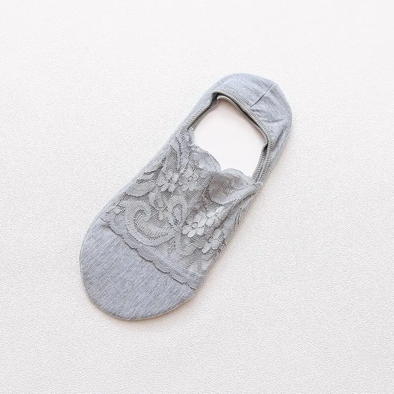 4 5 пар/лот женские летние модные ветрозащитные кружевные цветочные носки невидимые носки на шпильке летние кружевные низкие носки - Цвет: 4