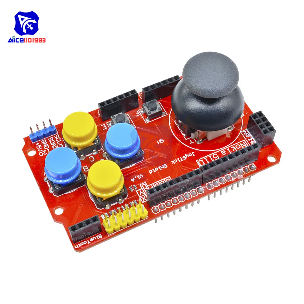 Геймпады джойстик щит клавиатуры для Arduino nRF24L01 Nk 5110 LCD I2C 3 В плата контроллера
