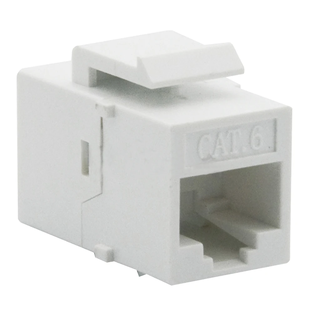 5 шт./лот CAT6 RJ45 для разъема женский белый соединитель вставной защелкивающийся
