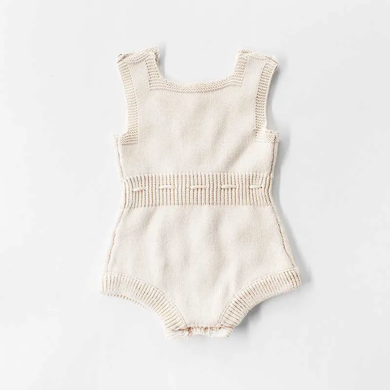 Детский вязаный комбинезон с помпоном 3-24 мес для девочек хлопок 2021 100% мальчиков