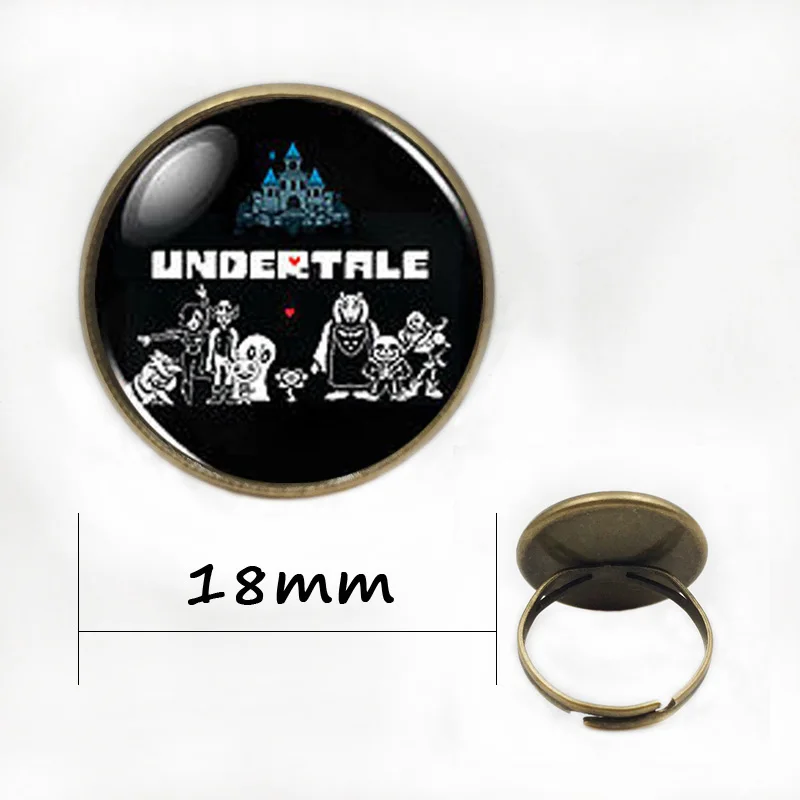 Стимпанк Новинка года Undertale Sans& банды игра геймер игровое ожерелье кулон ювелирные изделия искусство подарок для женщин Мужская цепь - Окраска металла: bronze ring 18mm