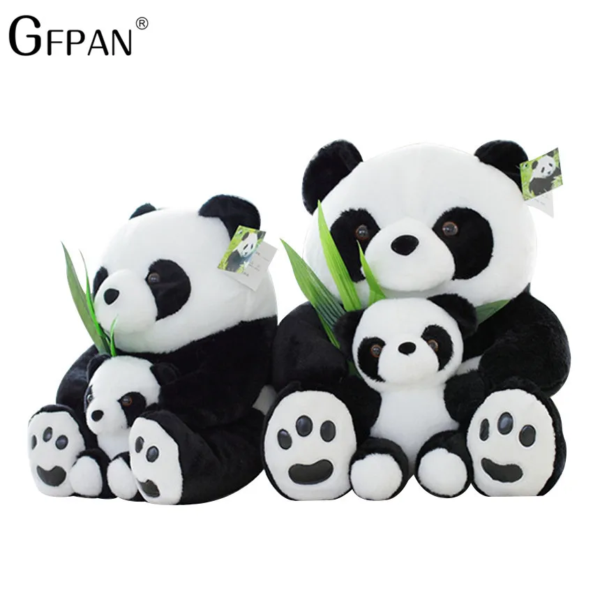 

1pc 25CM Sitting Mother and Baby Panda Plush Toys Stuffed Panda Kawaii Dolls Soft Pillows Kids Toys Christmas Gift Good Quality