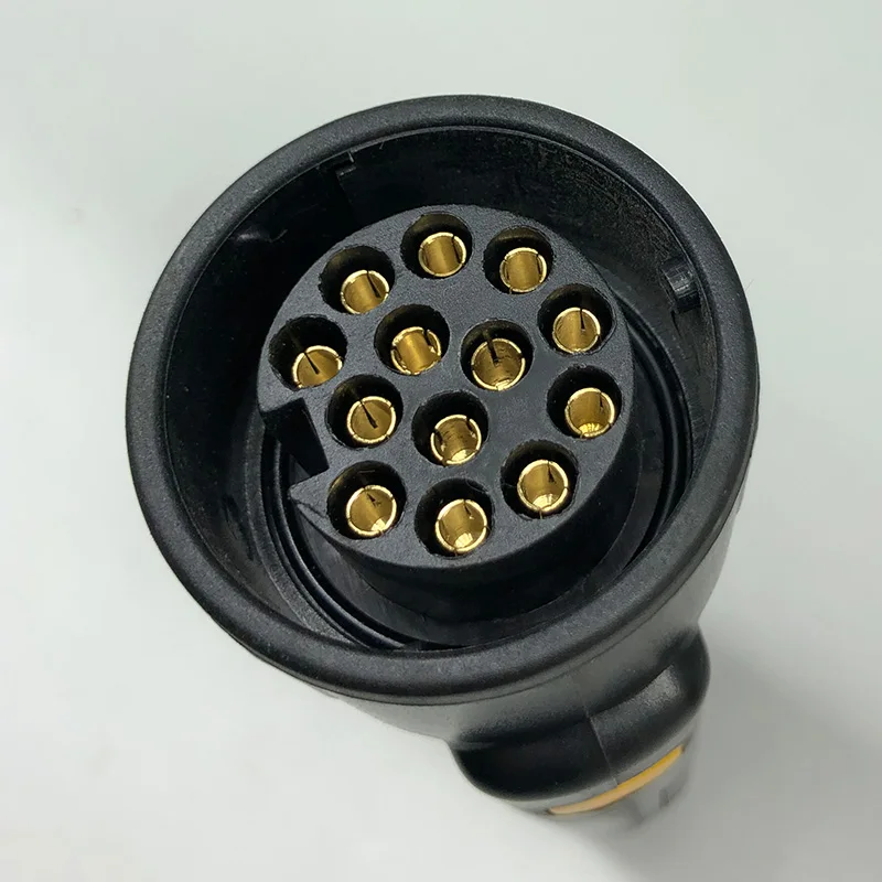 12V 13 Pin Европейский грузовик с прицепом розетка Тесты er проводки световой сигнал
