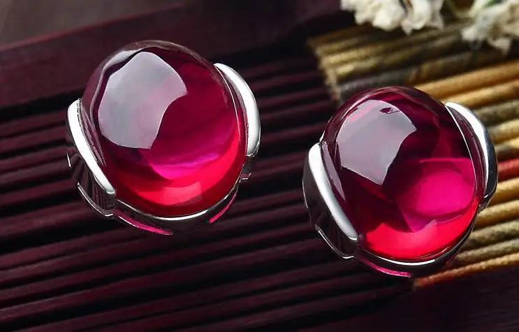 Женские серьги гвоздики с натуральным опалом из стерлингового серебра 925 пробы