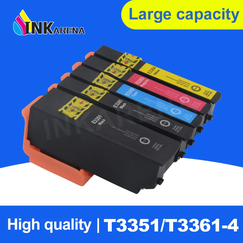 5 цветов T33 33XL T3351 совместимый картридж с чернилами для принтера Epson Expression Premium XP 530