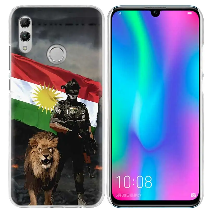 Курдистана чехол с флагом для huawei Honor 8X Y9 9 10 Lite Play 7C 8C 8S 8A фотоаппаратов моментальной печати 7S 7A Pro V20 20i Y6 Y7 Y5 жесткий чехол из ПК для телефона Coque - Цвет: 03