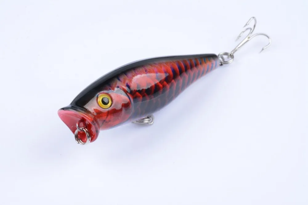 1PCS/lot Popper Lure 5 colors fishing tackle 7.5cm 7.8g lure bait | Спорт и развлечения