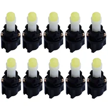 10X T5 W1.2W W2X2.6d с 11 мм Максимальный диаметр V-2 патрон COB светодиодный светильник для приборной панели автомобиля