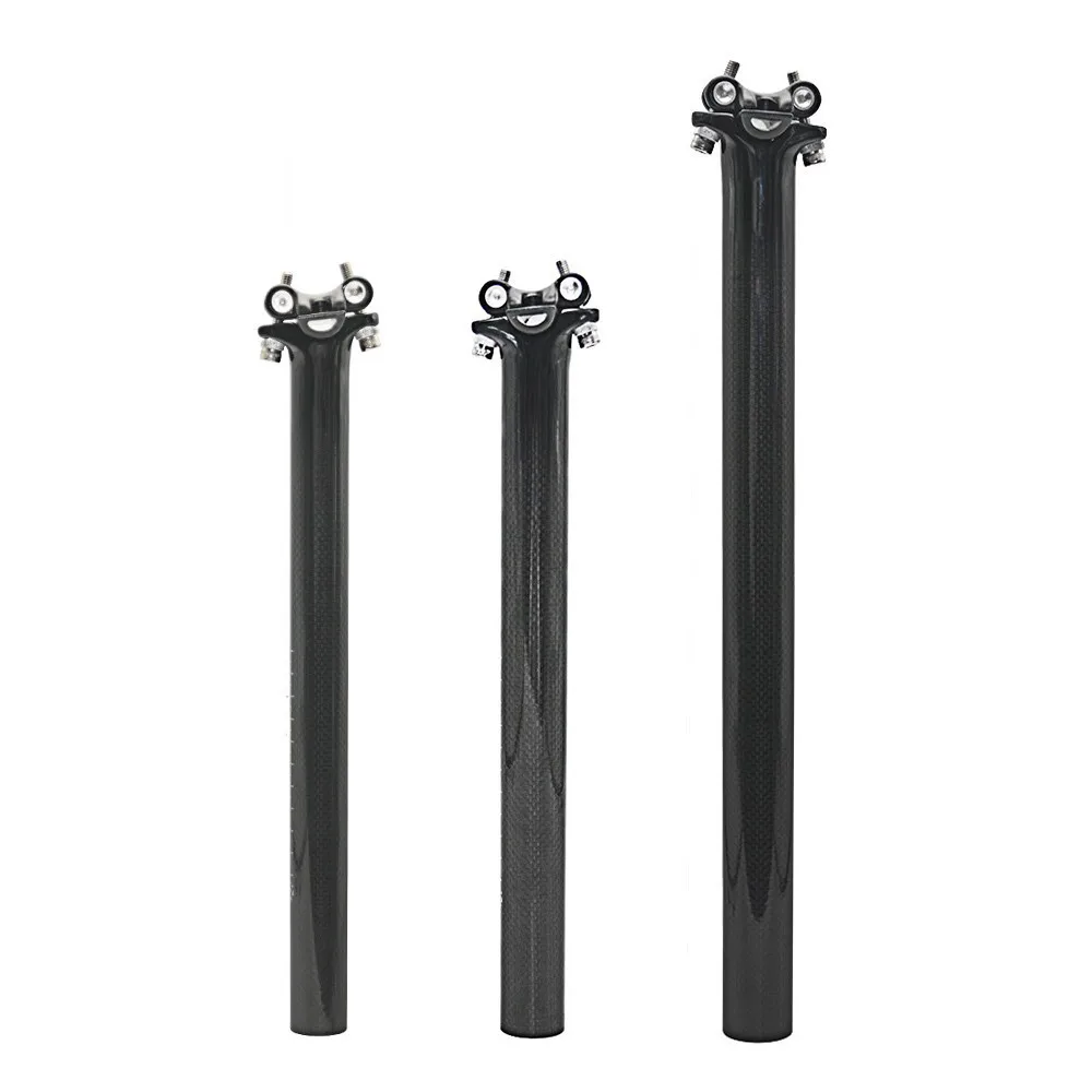 

Bicycle Seat Posts No Logo Carbon Road/mtb 3k Glossy 27.2/30.8/31.6 Ultra-light Bicycle Seatpost