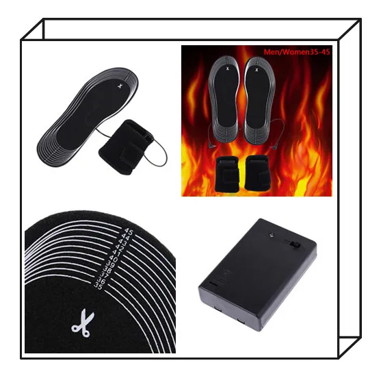 

1 комплект массажные нагревательные вставки для обуви могут резать Подогреваемые Стельки зимние теплые мужские и женские подушечки для ног...