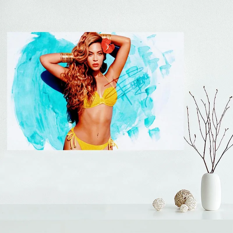 Новое поступление Beyonce Knowles Холст Плакат Горячая холст для картины на индивидуальный заказ плакат печать ткань стены Искусство Плакат