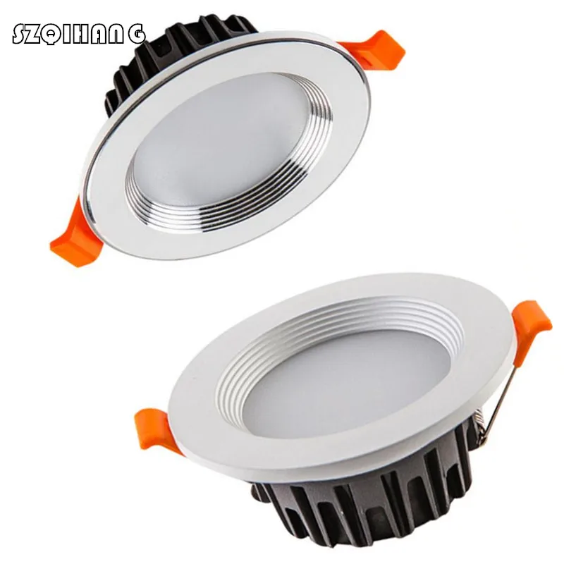 7W 10W 15W 20W Dimmable Led Spot Light 220V 110V Aluminum Warm/Cold White LED Recessed Ceiling Down Light For Kitchen Bedroom