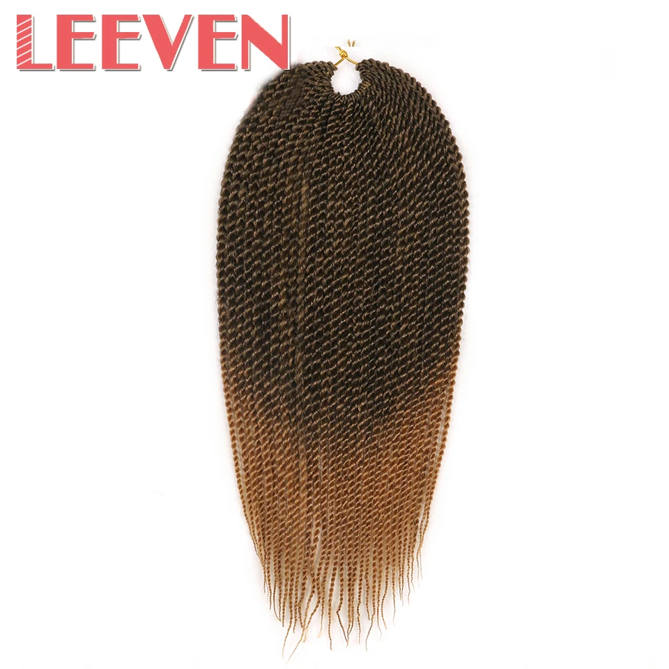 Leeven синтетические косы 18 'ཚ Корни Малый Сенегальский крутить крючком