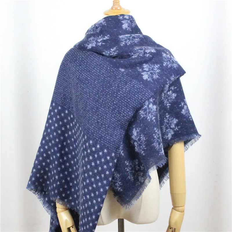 Женский Теплый мягкий шарф классический модный кашемировый унисекс весна-осень