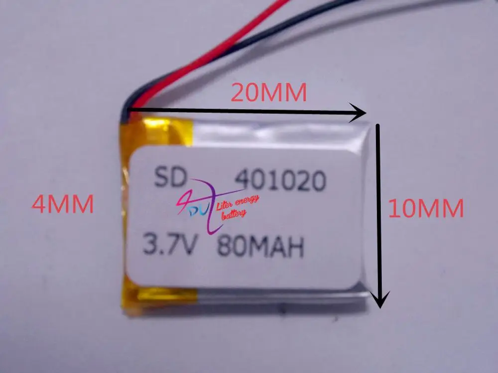 Полимерный 400921 040921 401020 3 7 V 80mah Bluetooth гарнитура беспроводной смарт часы браслет
