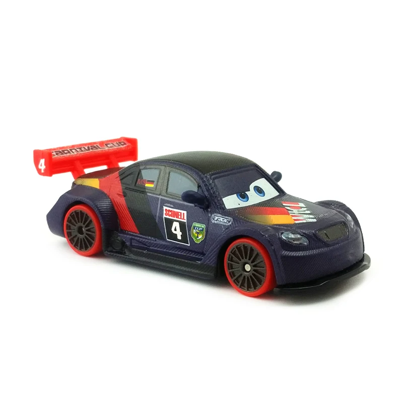 Disney Pixar Cars карнавальные гонщики Max Schnell 1:55 литья под давлением Металл Игрушечная