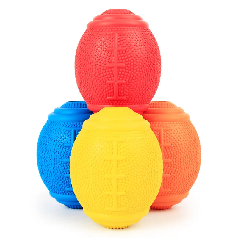 Забавный футбольный резиновый для домашнего питомца кота игрушки с