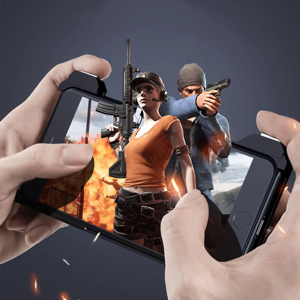 Новейший мобильный чехол для телефона с pubg мобильная игра кнопка огня Регулируемый игровой триггер Геймпад контроллер для iphone 6/7/8/X