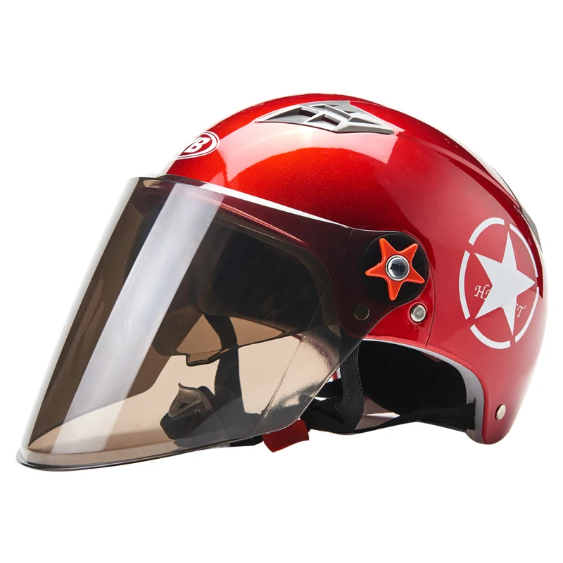 BYTKX213RC Мотоциклетный скутер мото шлем для женщин mtb велосипед защитная шляпа мужские мотоциклетные шлем для мотокросса Защитное снаряжение двойное лицо щит - Цвет: BYTKX213RC