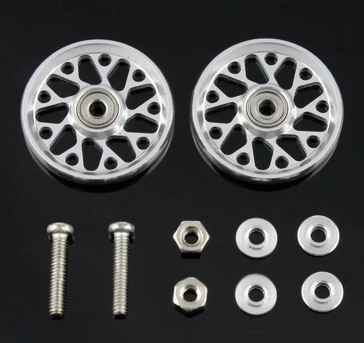 Бесплатная доставка 2 пары 19 мм алюминиевый сплав направляющий роликовый