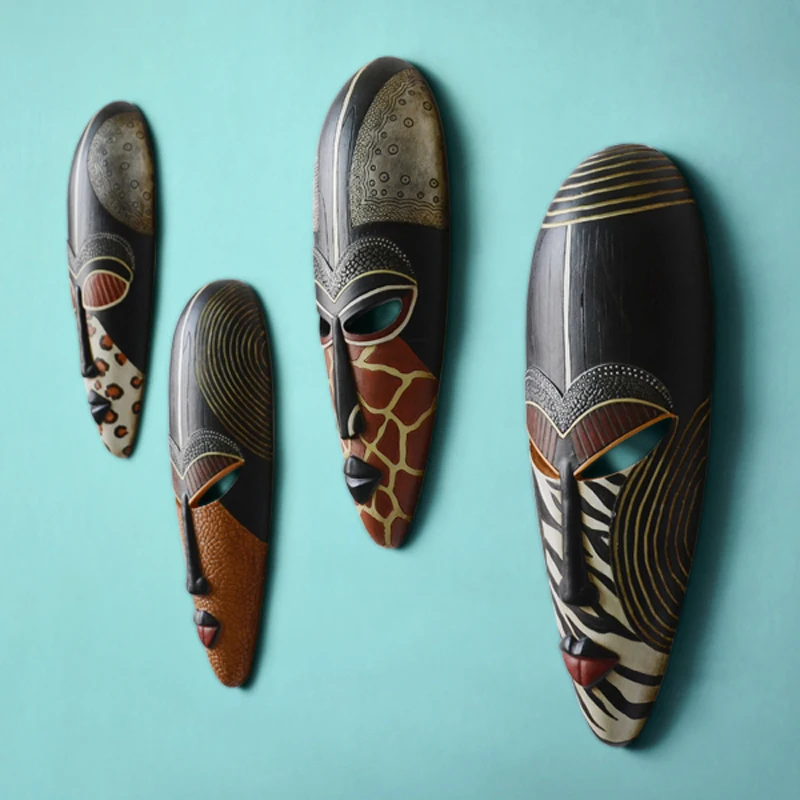 Креативные африканские портреты Смола Маска настенное украшение для дома чисто