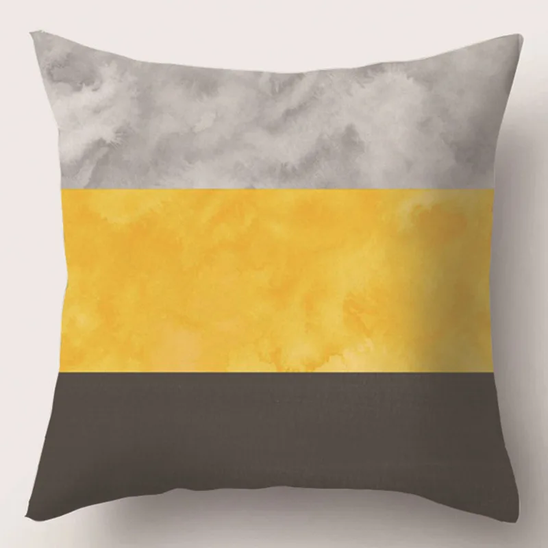 2019 Европейская наволочка для дивана желтые наволочки из полиэстера с