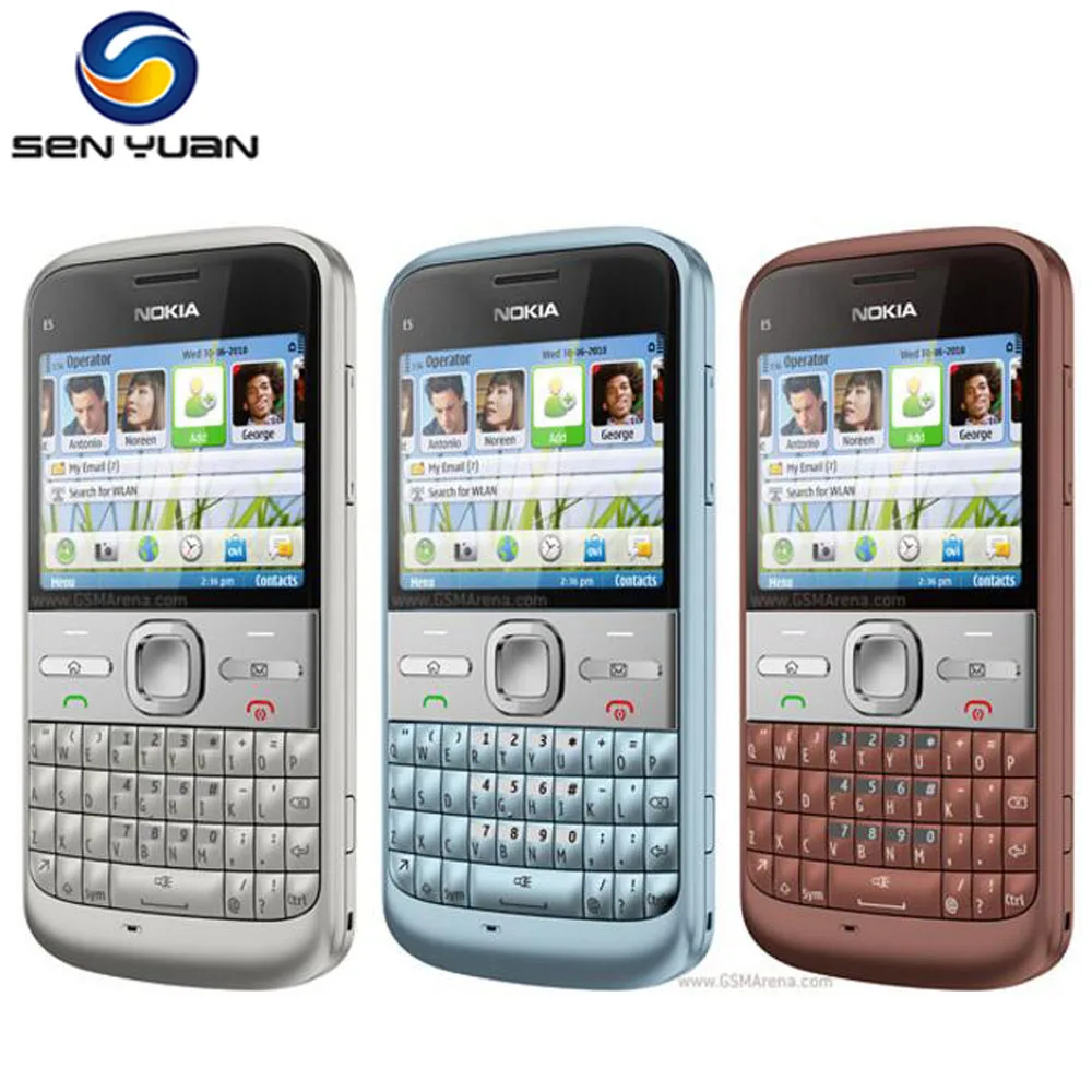Добавить в Мои желания оригинальный Nokia E5 мобильный телефон 5MP Камера 3G с функцией