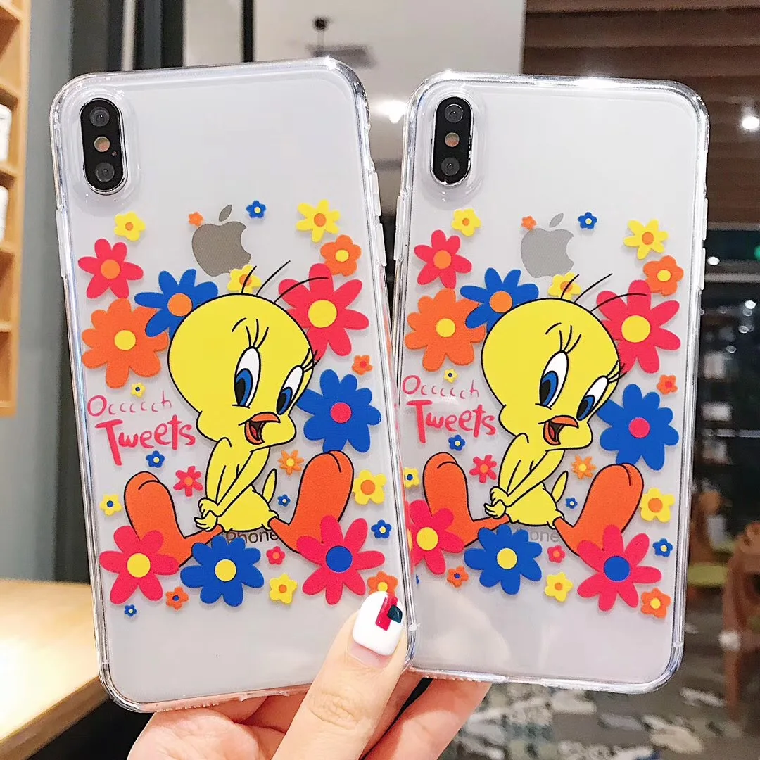 Прозрачный чехол для телефона с рисунком птицы желтого цвета Apple IPhone X XS Max Xr 8 7 6 s